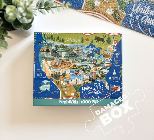 Nifty Fifty 1000 Pc Puzzle *DAMAGED BOX*