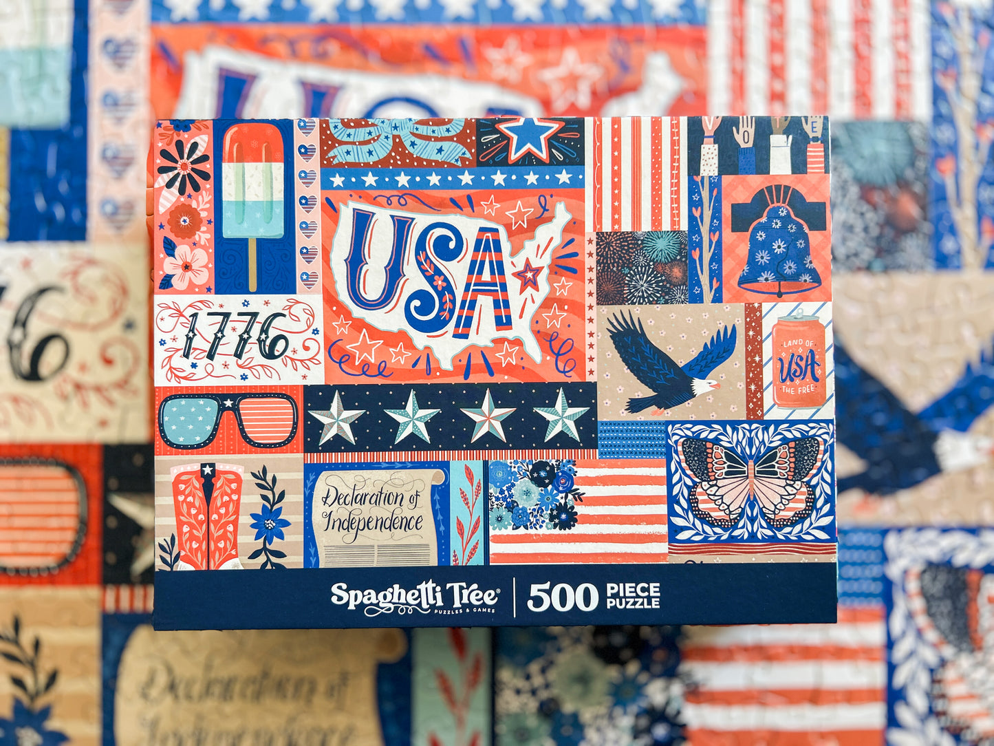 Red, White & Blue 500 Pc Puzzle *DAMAGED BOX*