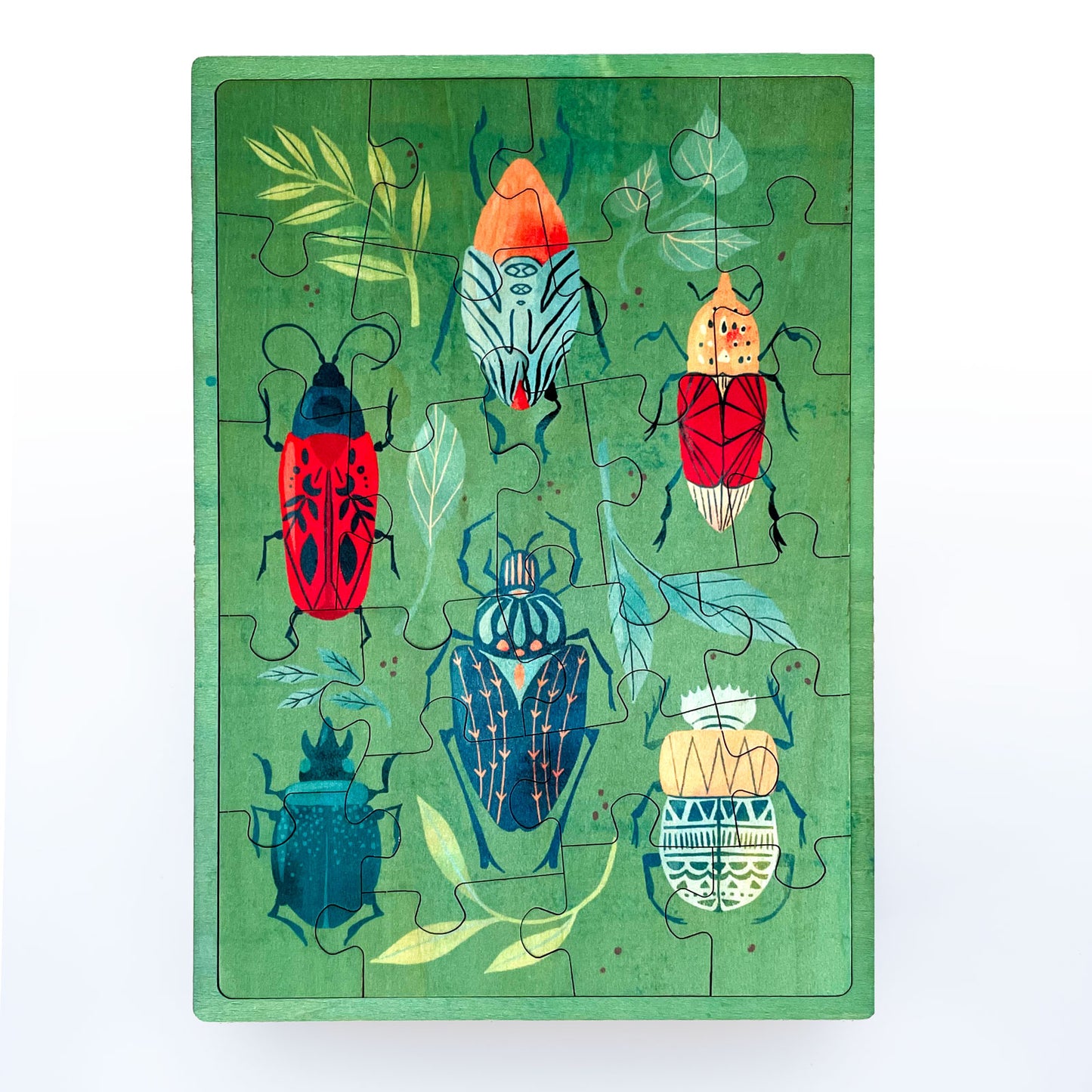 Beetle Mosaic 24 Pc Wood Puzzle