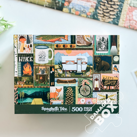 Let's Go Camping 500 Pc Puzzle *DAMAGED BOX*
