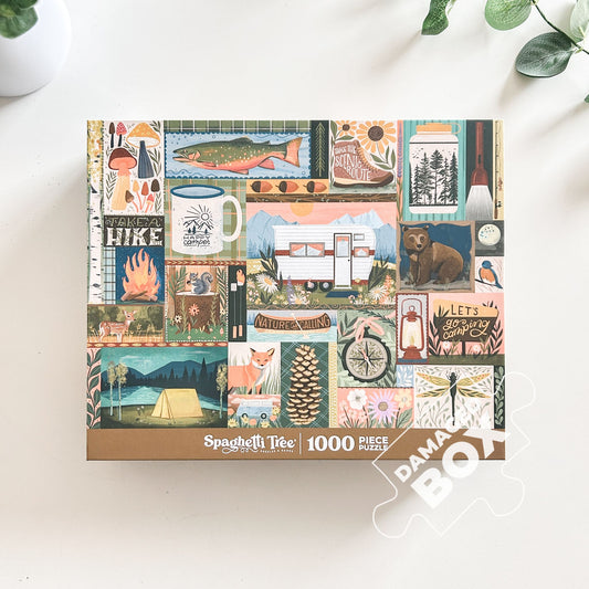 Let's Go Camping 1000 Pc Puzzle *DAMAGED BOX*