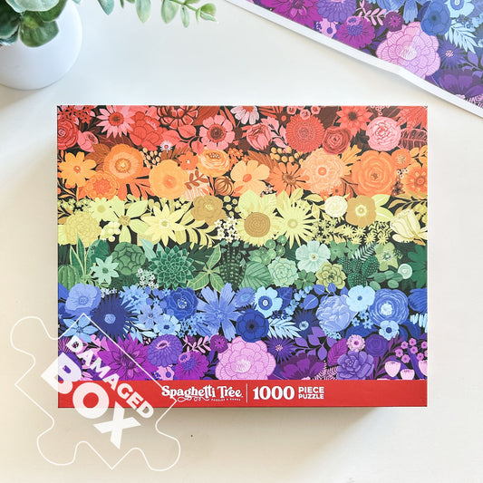 Rainbow Garden 1000 Pc Puzzle *DAMAGED BOX*