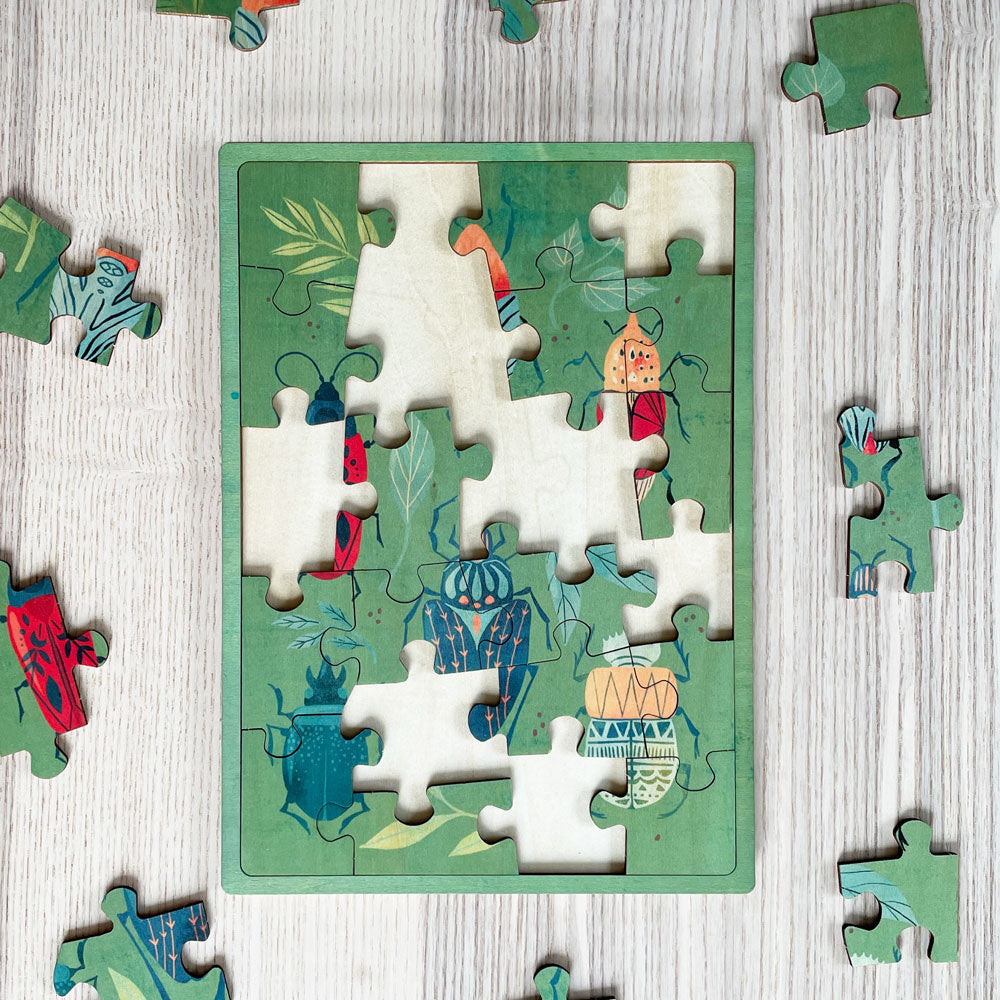 Beetle Mosaic 24 Pc Wood Puzzle