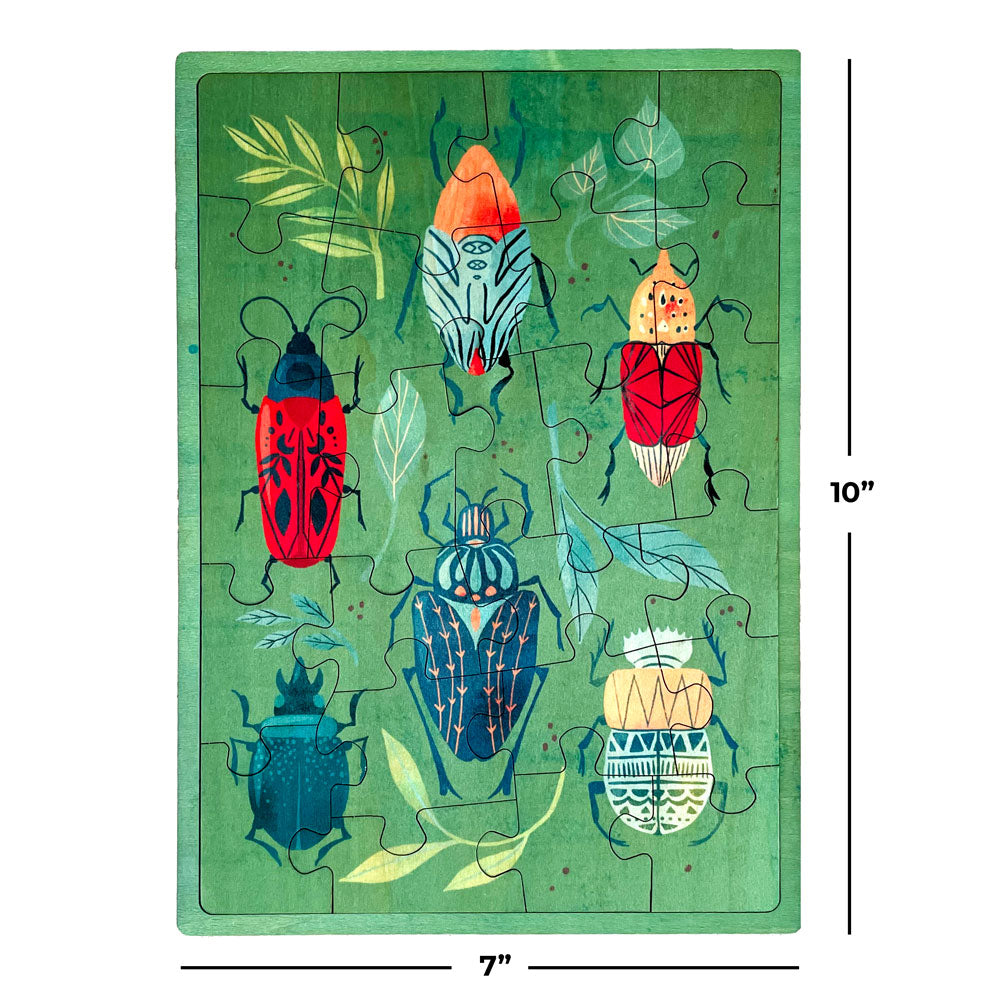 Beetle Mosaic 24 Pc Wood Puzzle