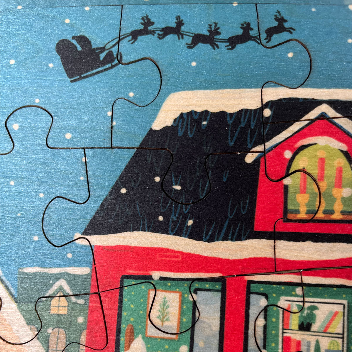 Holiday Home 24 Pc Wood Puzzle