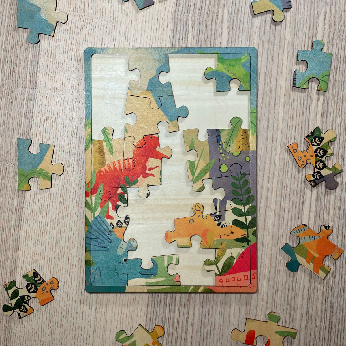 Jurassic Pals Wood Puzzle