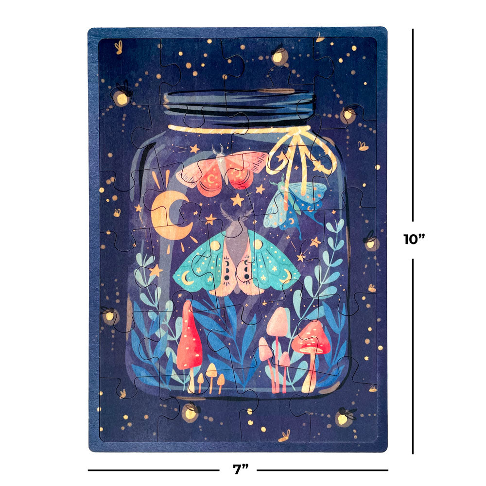 Mystic Moths 24 Pc Wood Puzzle