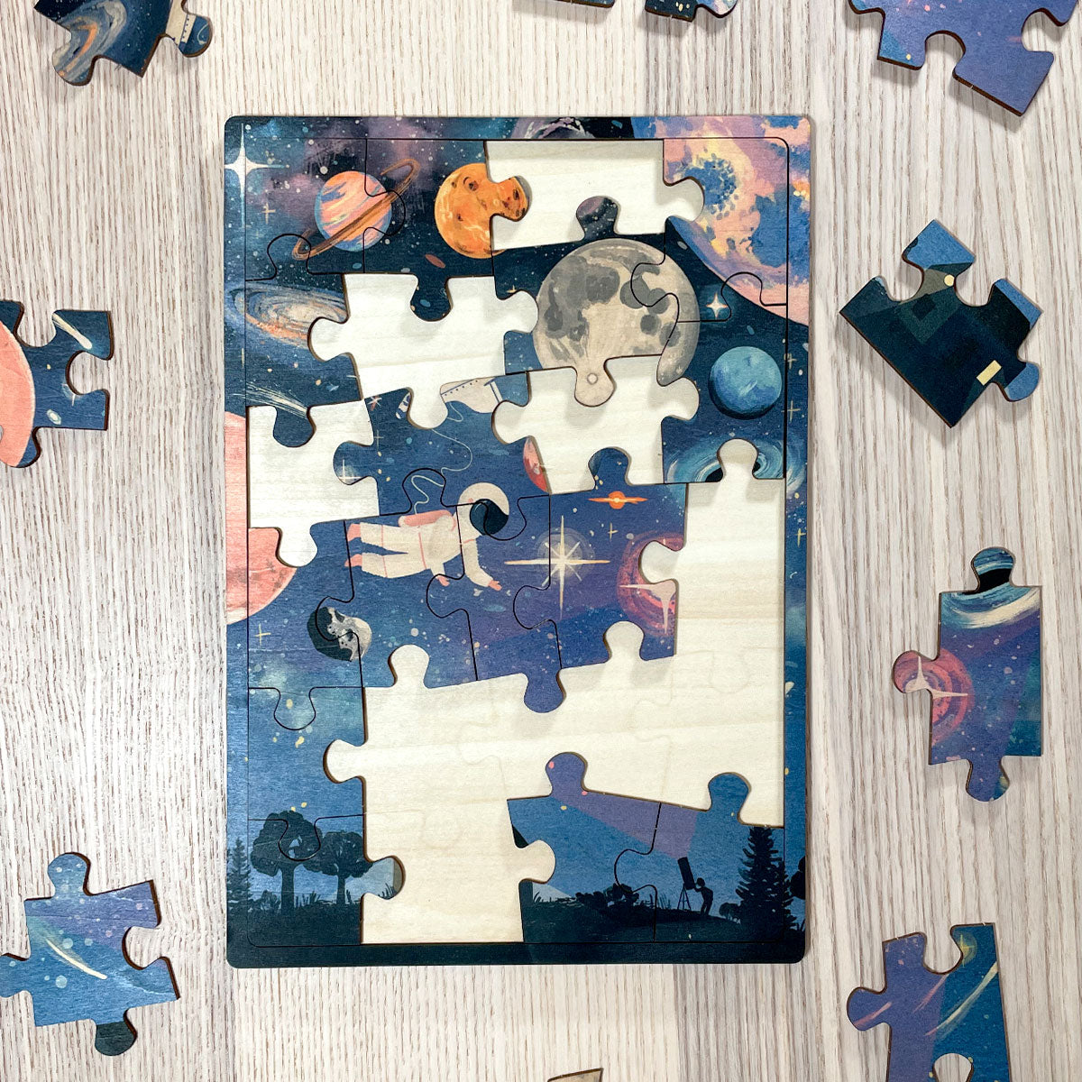Wonders Above 24 Pc Wood Puzzle
