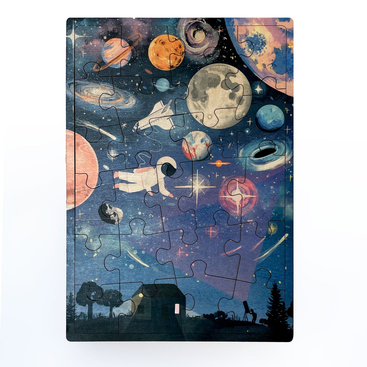 Wonders Above 24 Pc Wood Puzzle