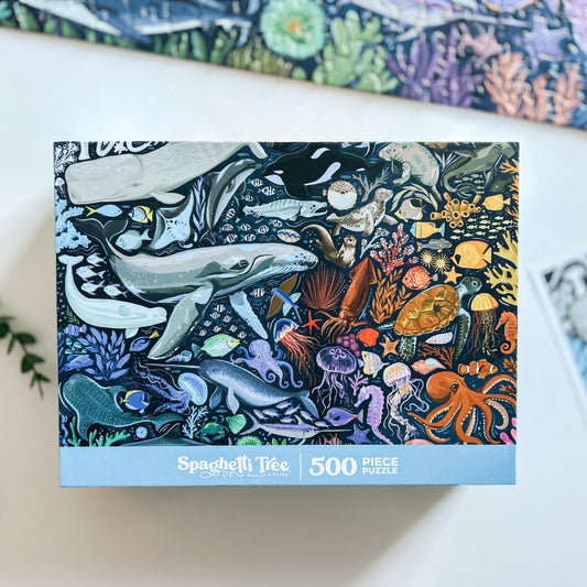 Ocean Creatures 500 Pc Puzzle