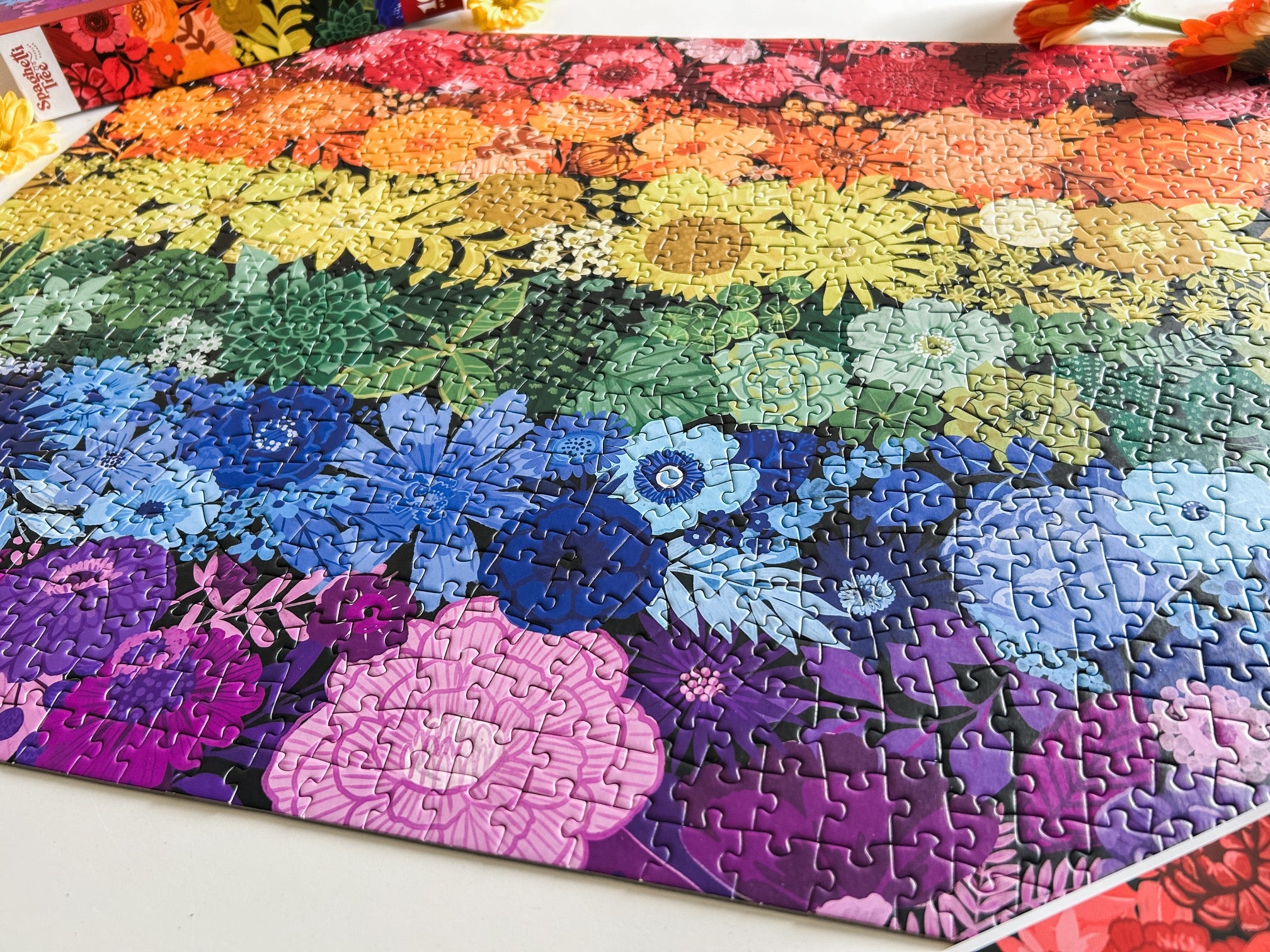 Rainbow Garden 1000 Pc Puzzle – Spaghetti Tree Puzzles and Games