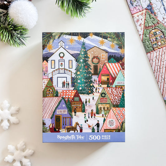 Christmas Market 500 Piece Puzzle