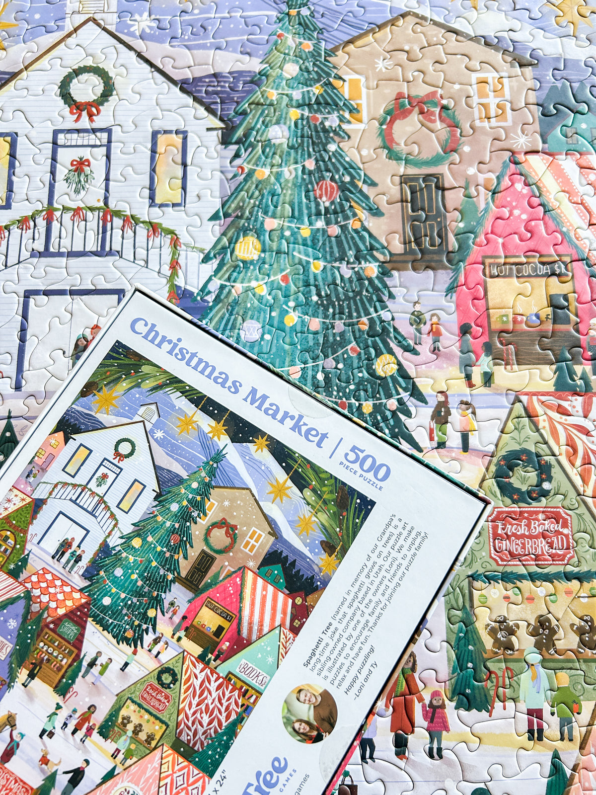 Christmas Market 500 Piece Puzzle