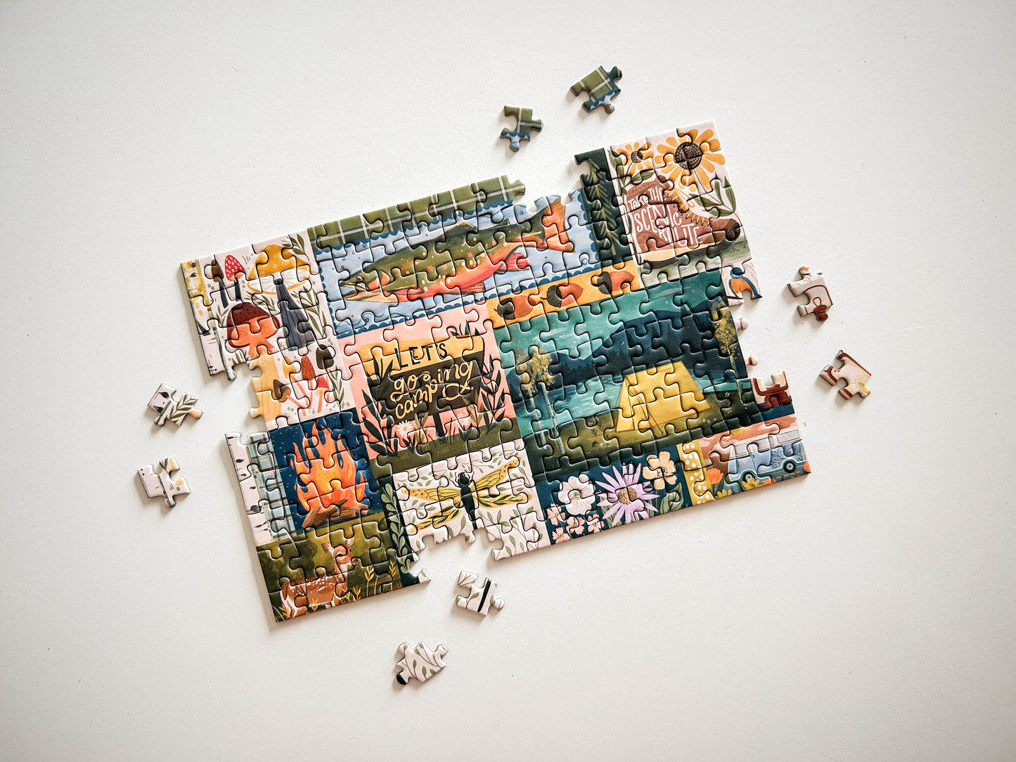 Let's Go Camping 150 Pc Mini Puzzle