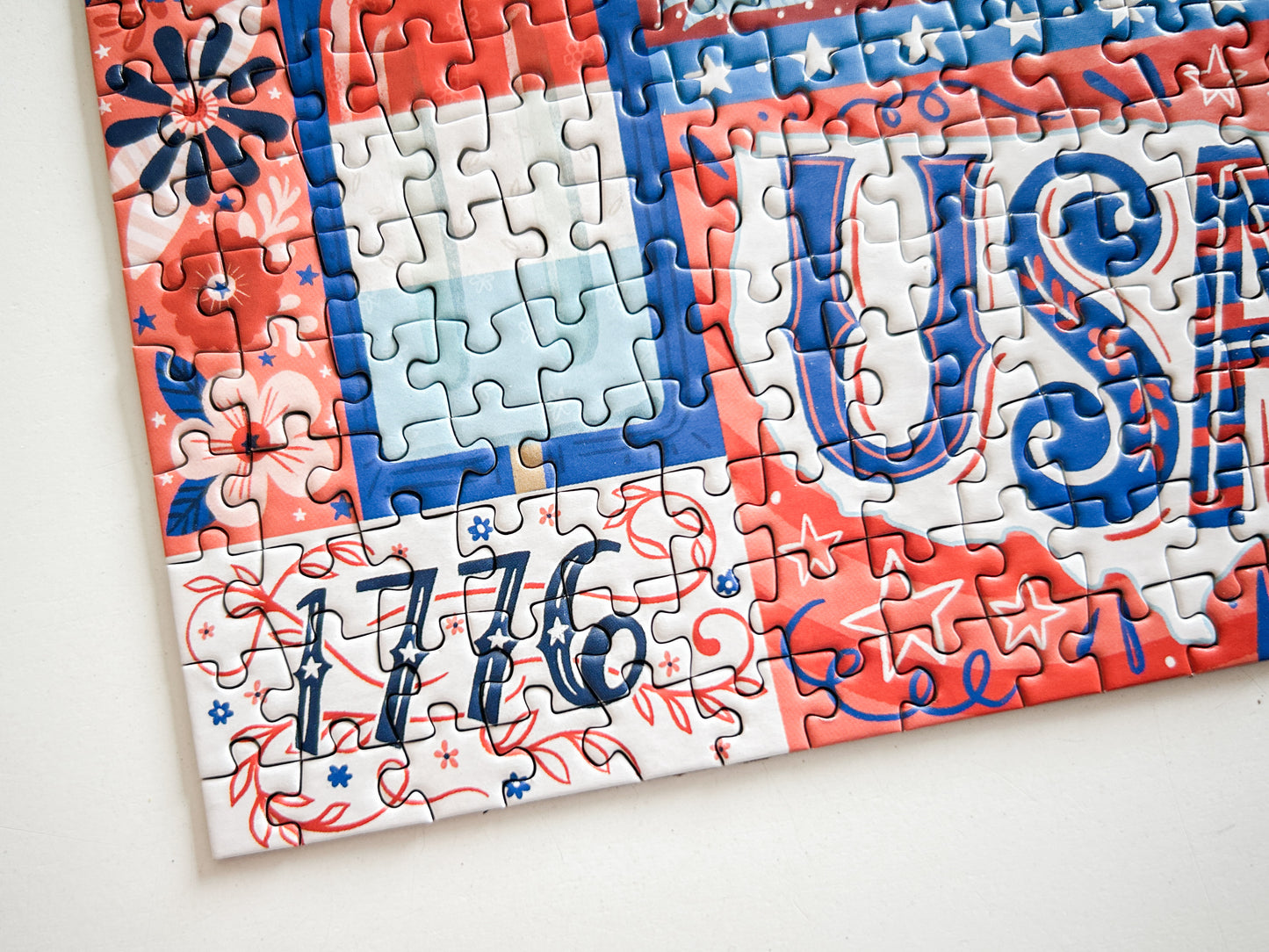 Red White and Blue 150 Pc Mini Puzzle
