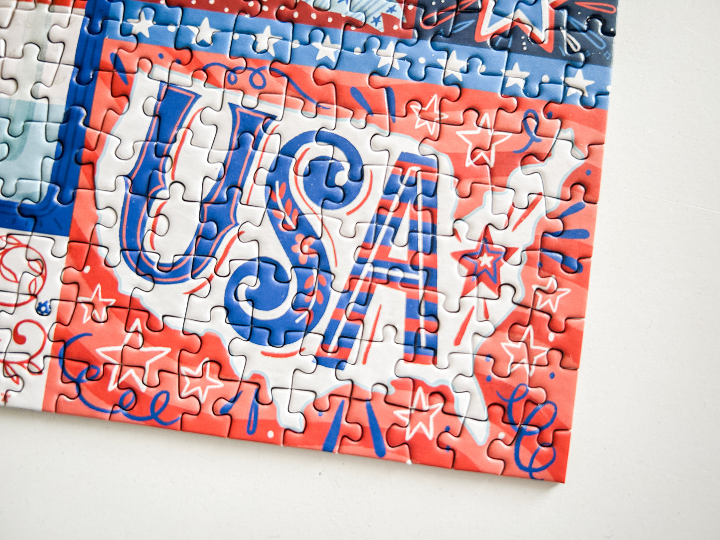 Red White and Blue 150 Pc Mini Puzzle