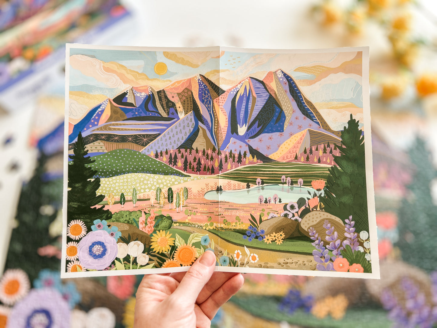 Mountains & Valleys 1000 Pc Puzzle *DAMAGED BOX*
