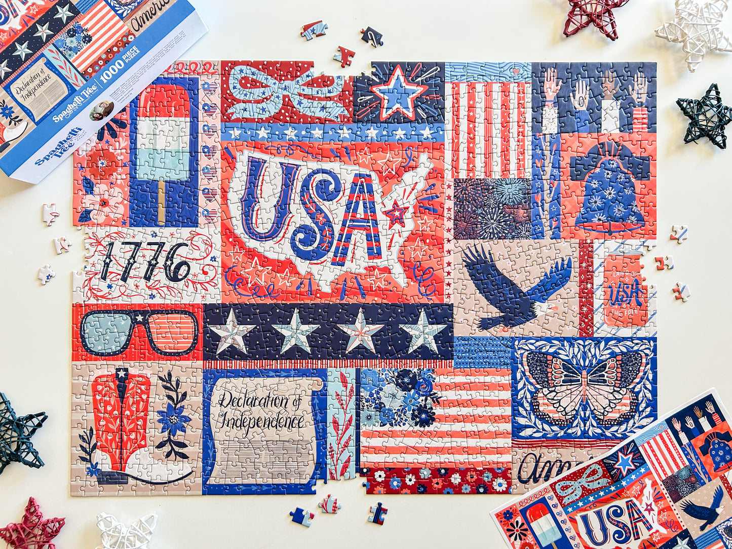 Red, White & Blue 1000 Pc Puzzle *DAMAGED BOX*