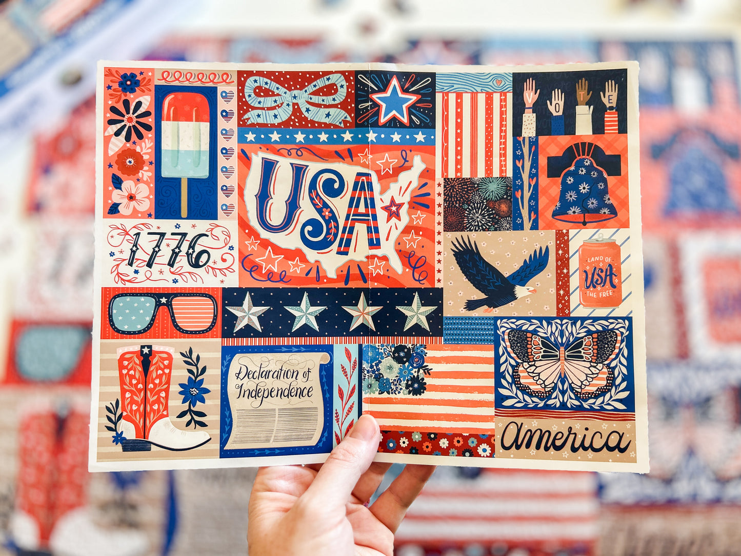 Red, White & Blue 1000 Pc Puzzle *DAMAGED BOX*