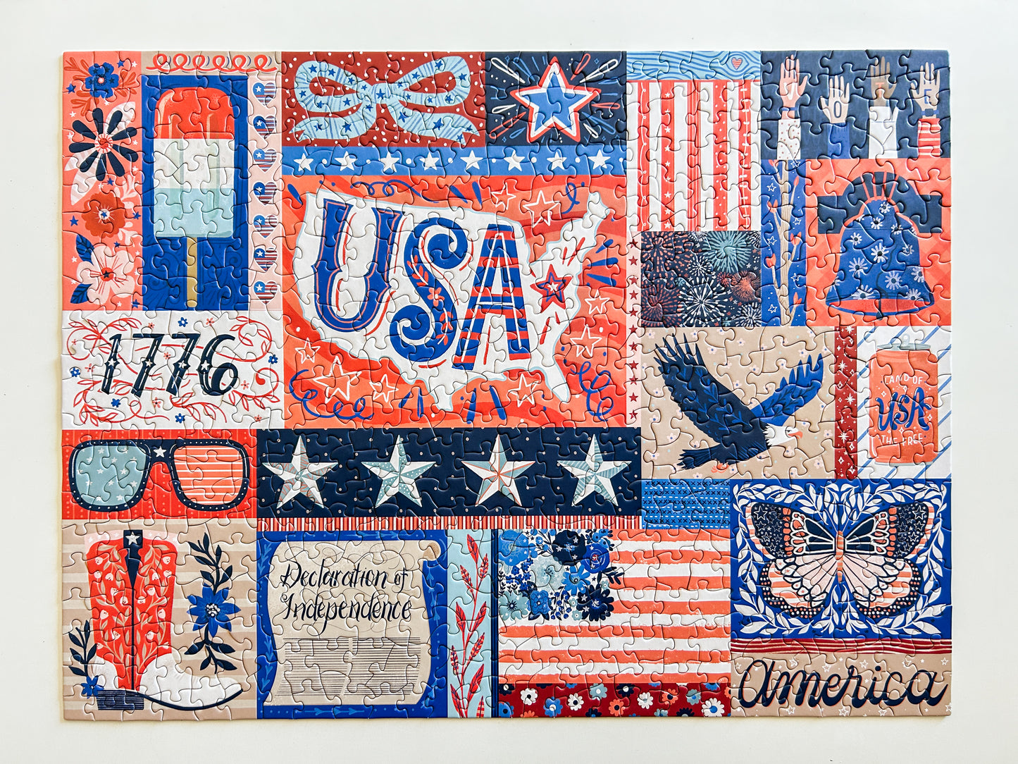 Red, White & Blue 500 Pc Puzzle *DAMAGED BOX*