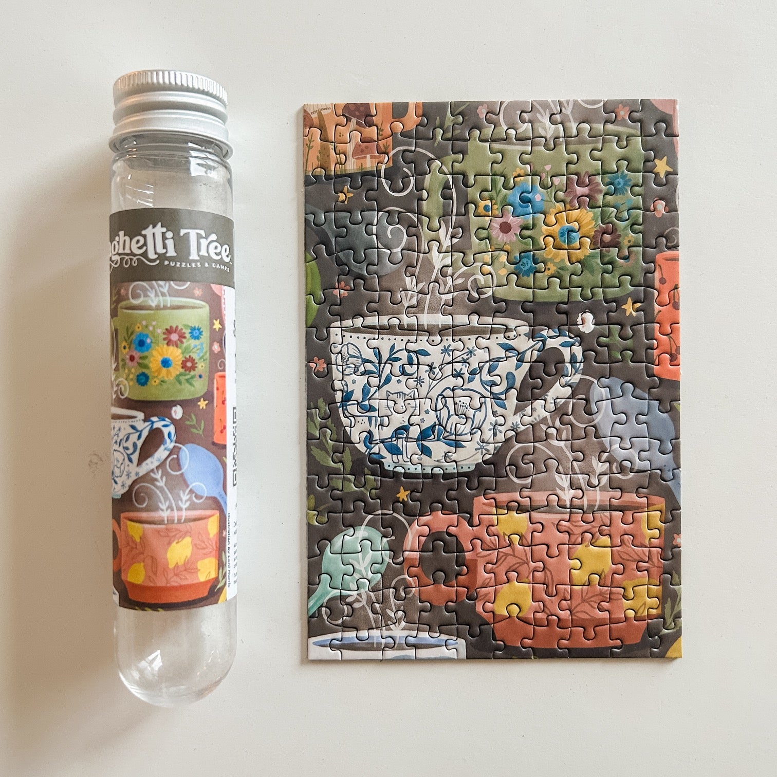 Sip and Savor 150 Pc Mini Puzzle – Spaghetti Tree Puzzles and Games