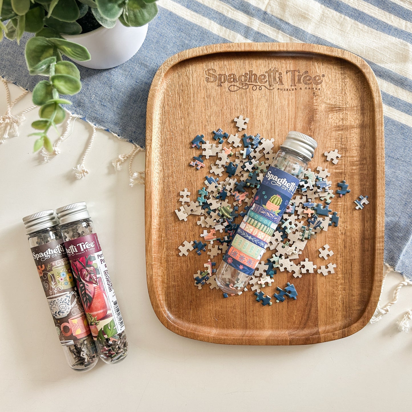 Wooden Puzzle Tray