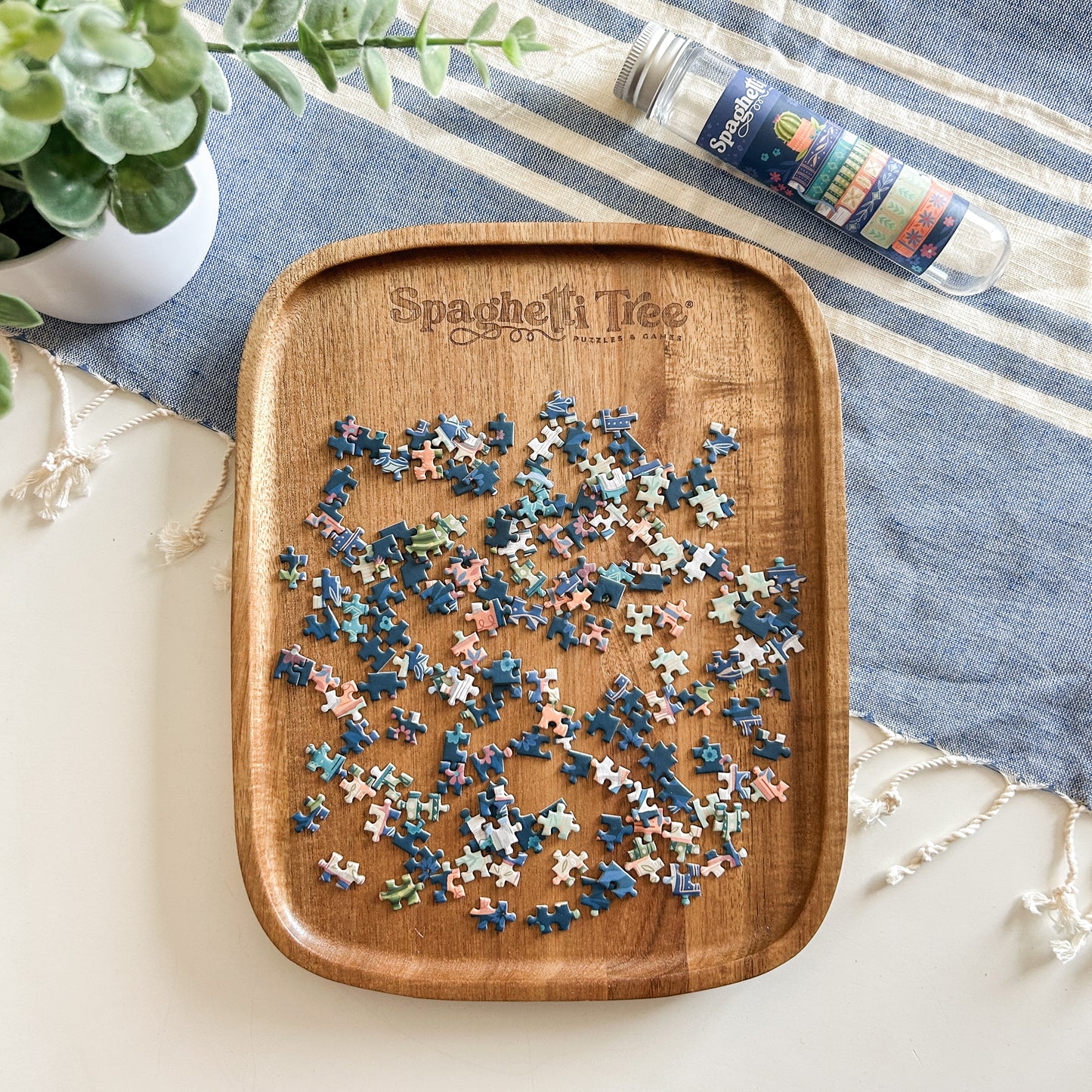 Wooden Puzzle Tray