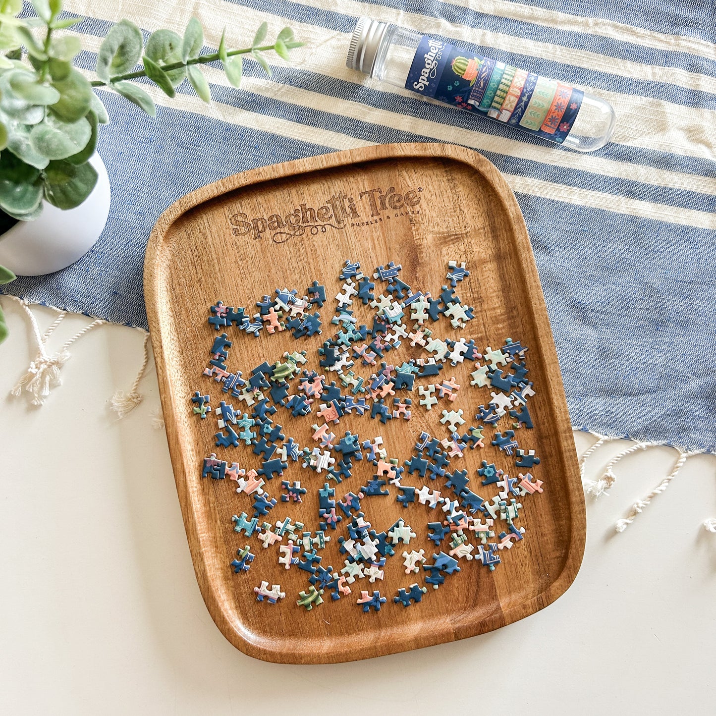 Wooden Puzzle Tray