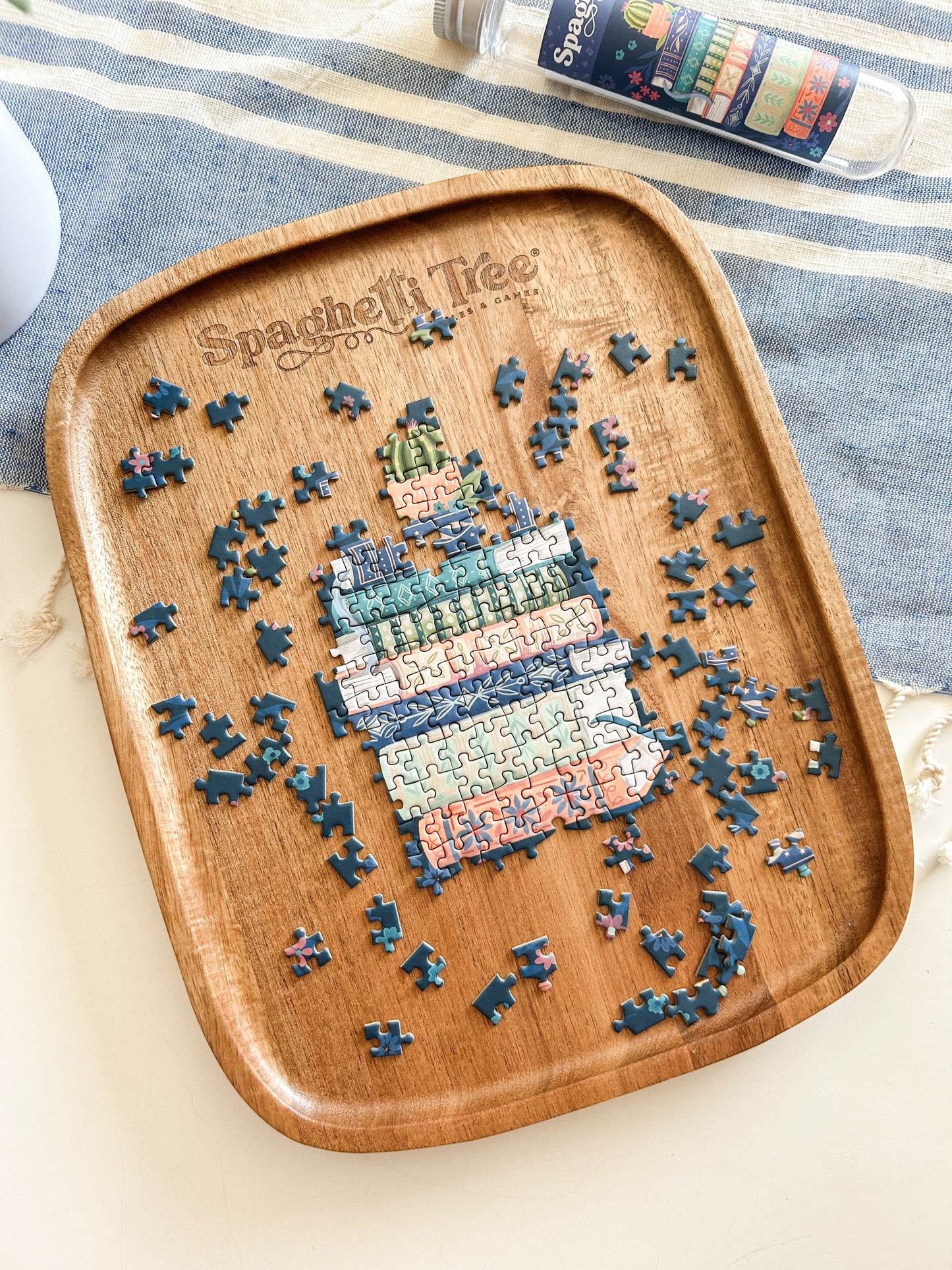 Wooden Puzzle Tray