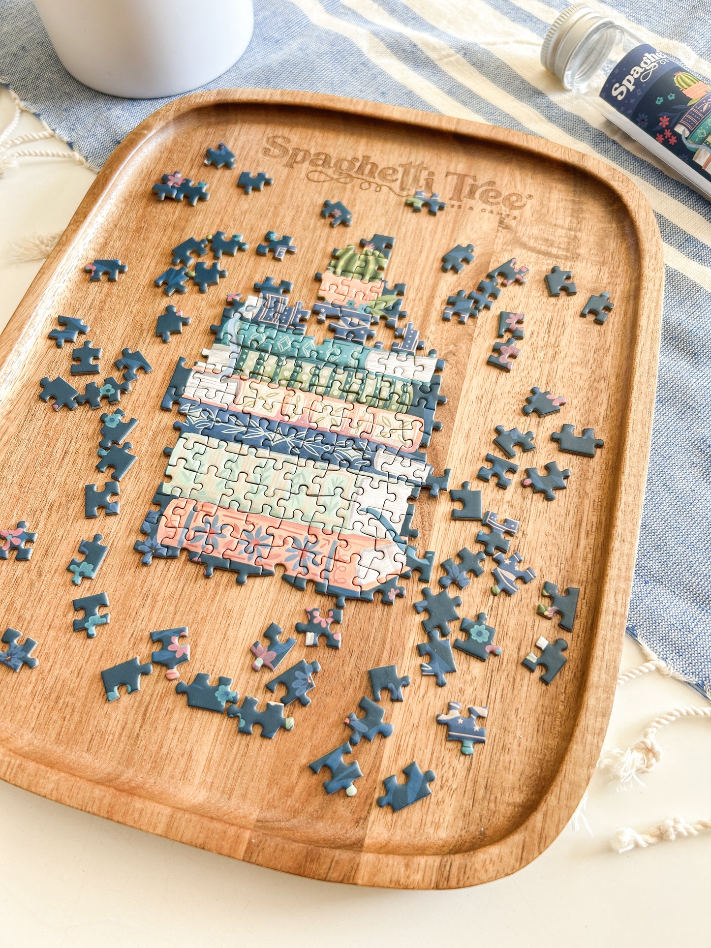 Wooden Puzzle Tray