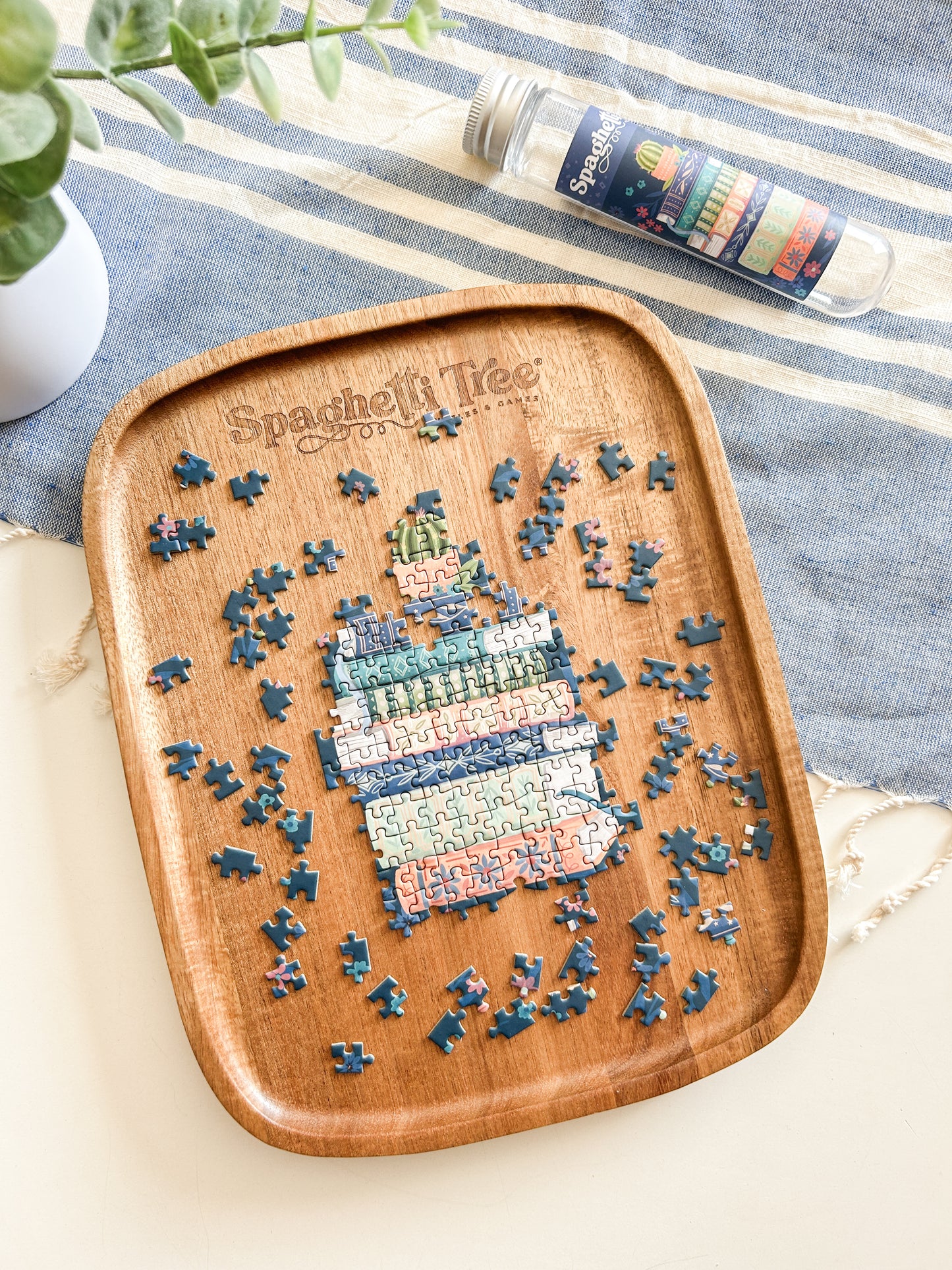 Wooden Puzzle Tray