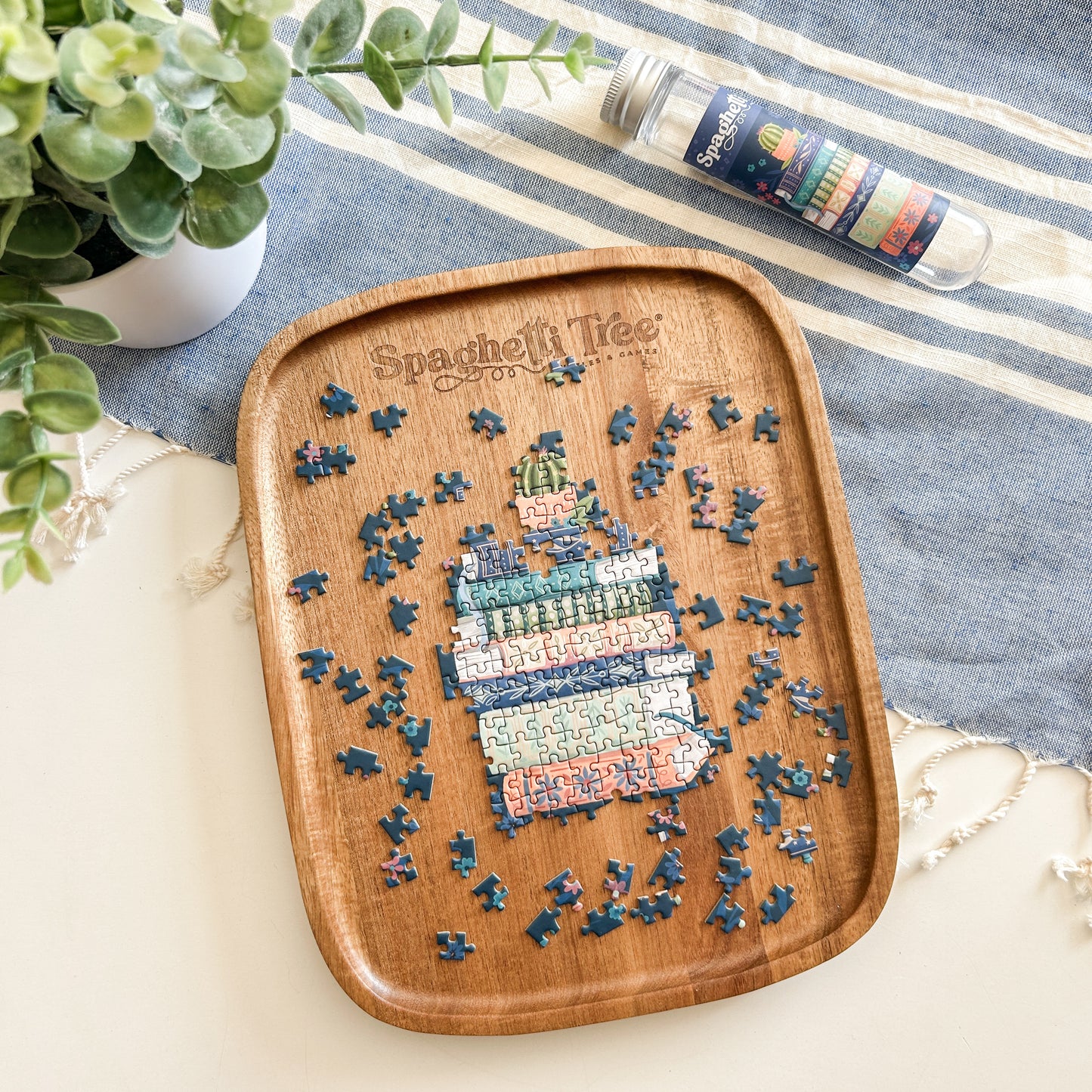 Wooden Puzzle Tray