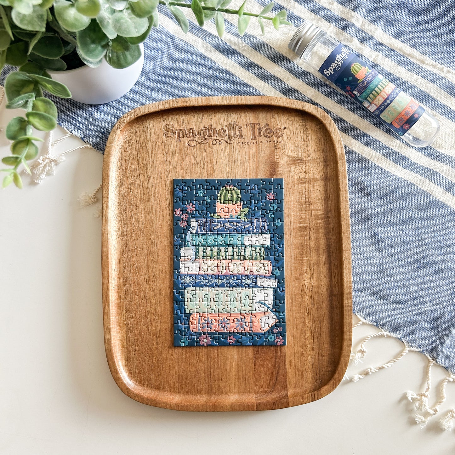 Wooden Puzzle Tray