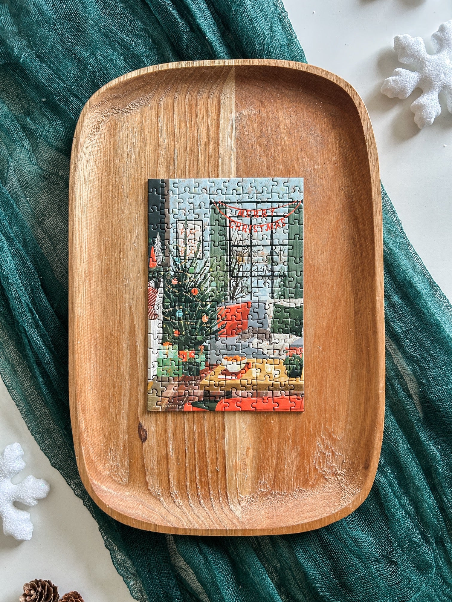 Cozy Christmas 150 Pc Mini Puzzle – Spaghetti Tree Puzzles and Games