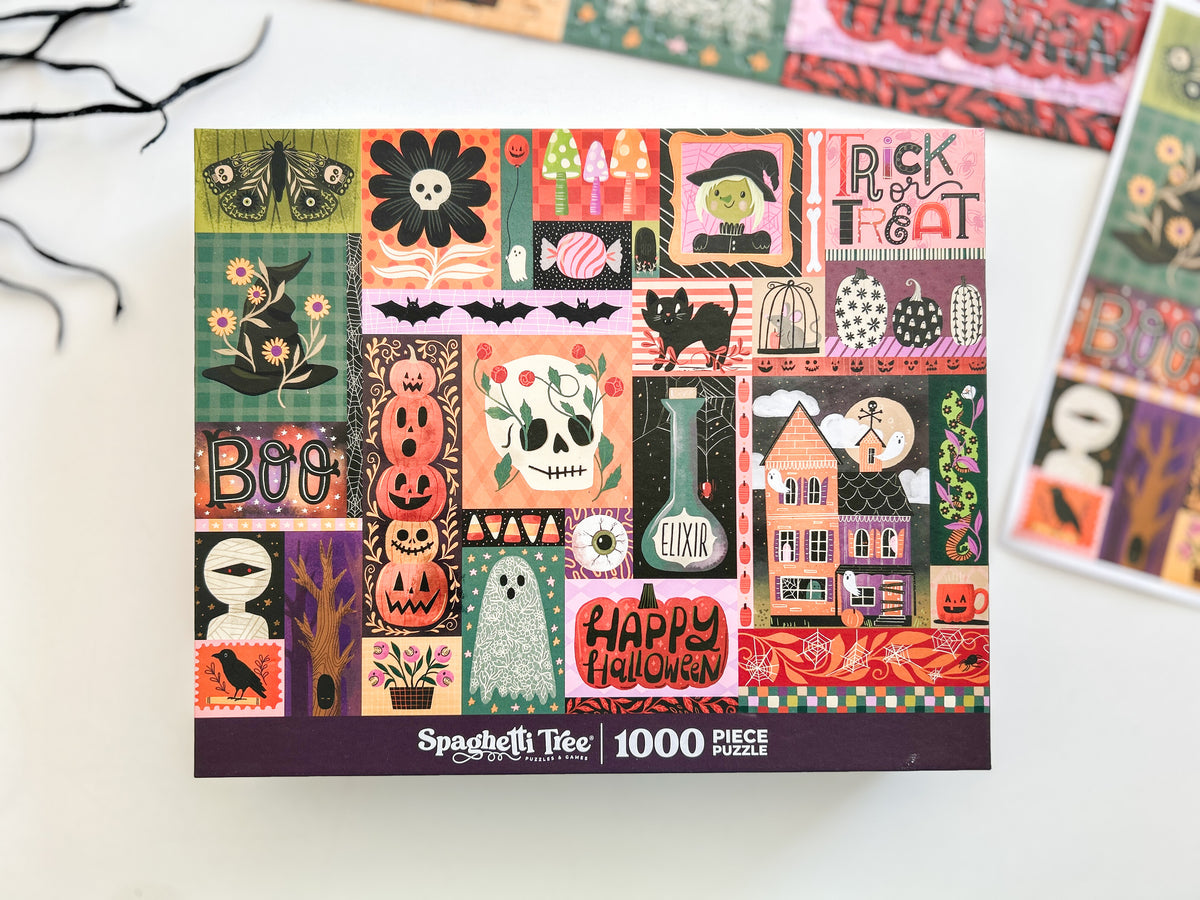 Happy Halloween 1000 Pc Puzzle *DAMAGED BOX*