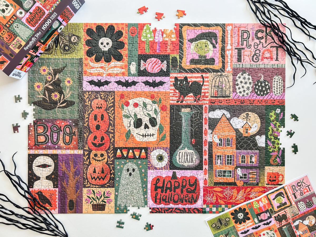 Happy Halloween 1000 Pc Puzzle *DAMAGED BOX*