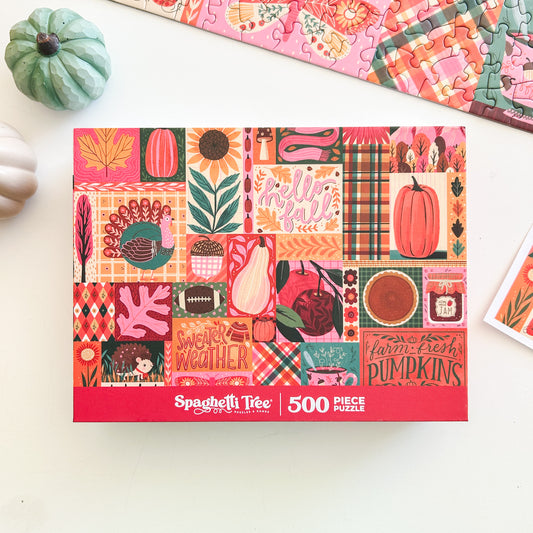 *PREORDER* Sweater Weather 500 Piece Fall Puzzle