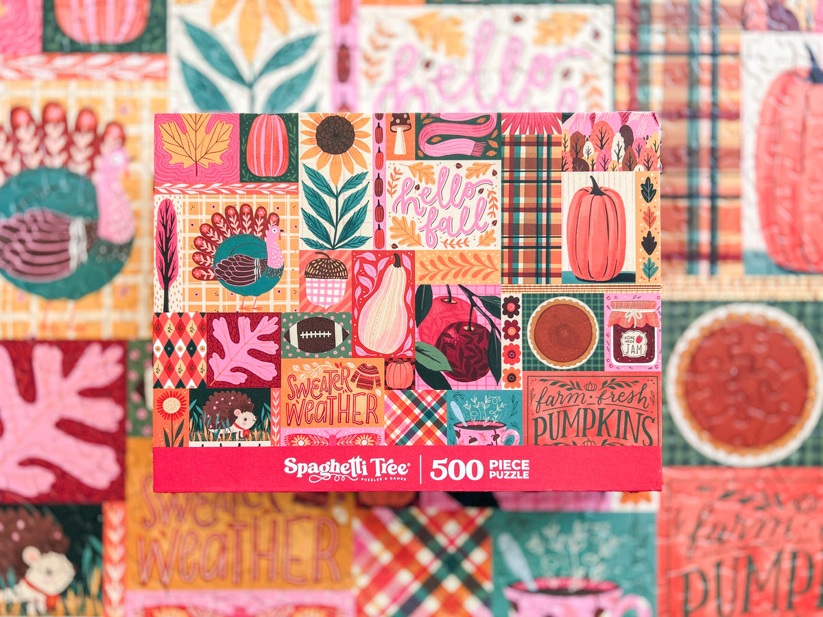 Sweater Weather 500 Piece Fall Puzzle *DAMAGED BOX*