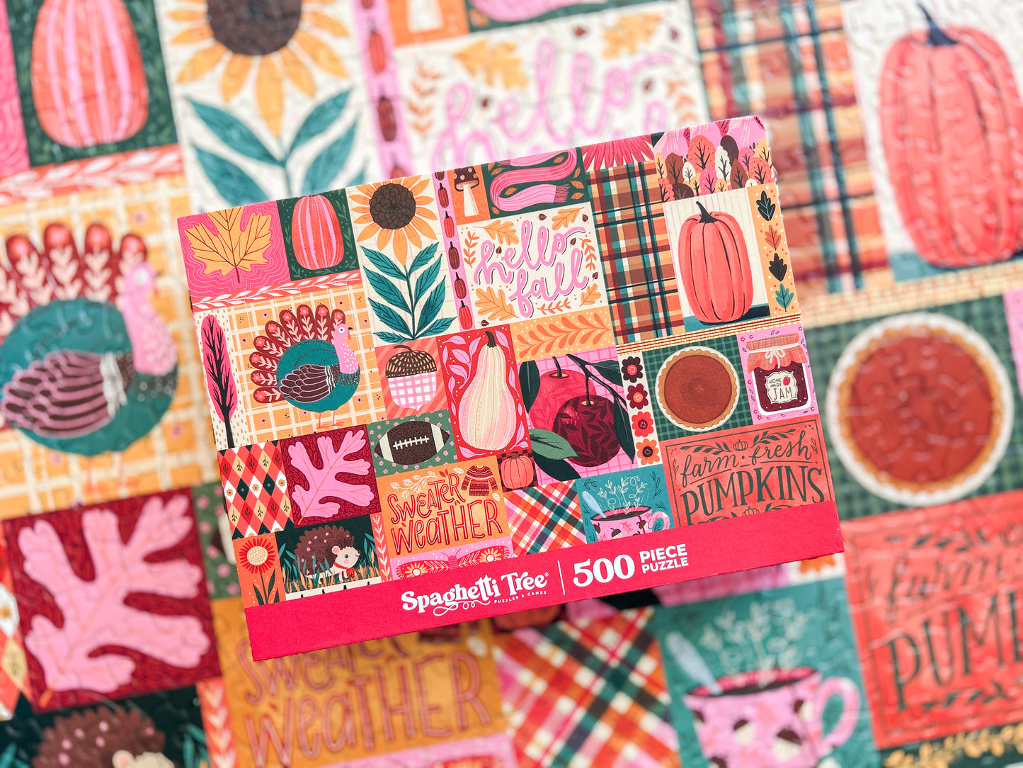 Sweater Weather 500 Piece Fall Puzzle *DAMAGED BOX*