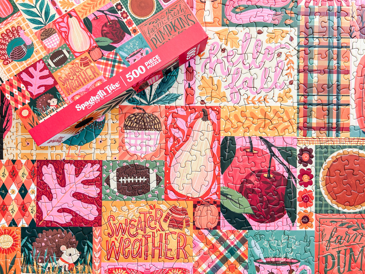 Sweater Weather 500 Piece Fall Puzzle *DAMAGED BOX*
