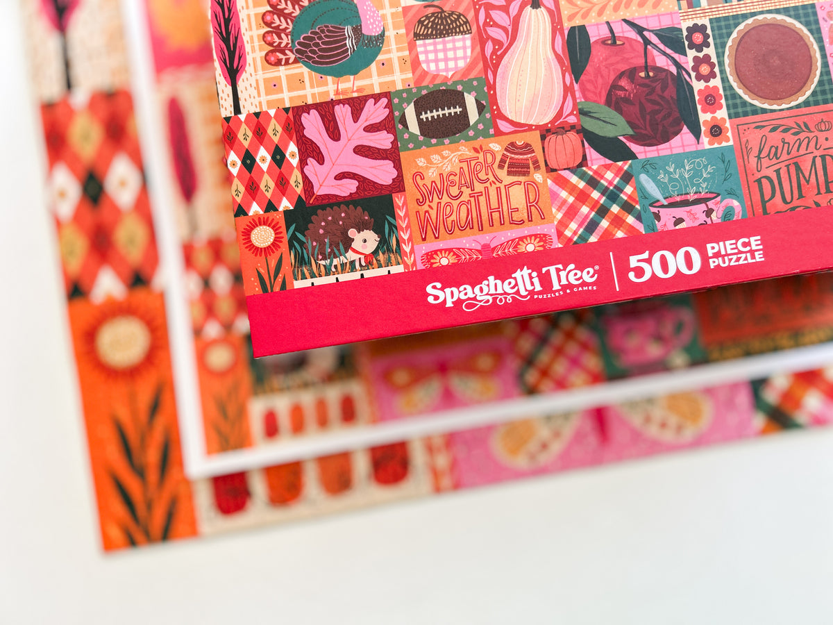 Sweater Weather 500 Piece Fall Puzzle *DAMAGED BOX*