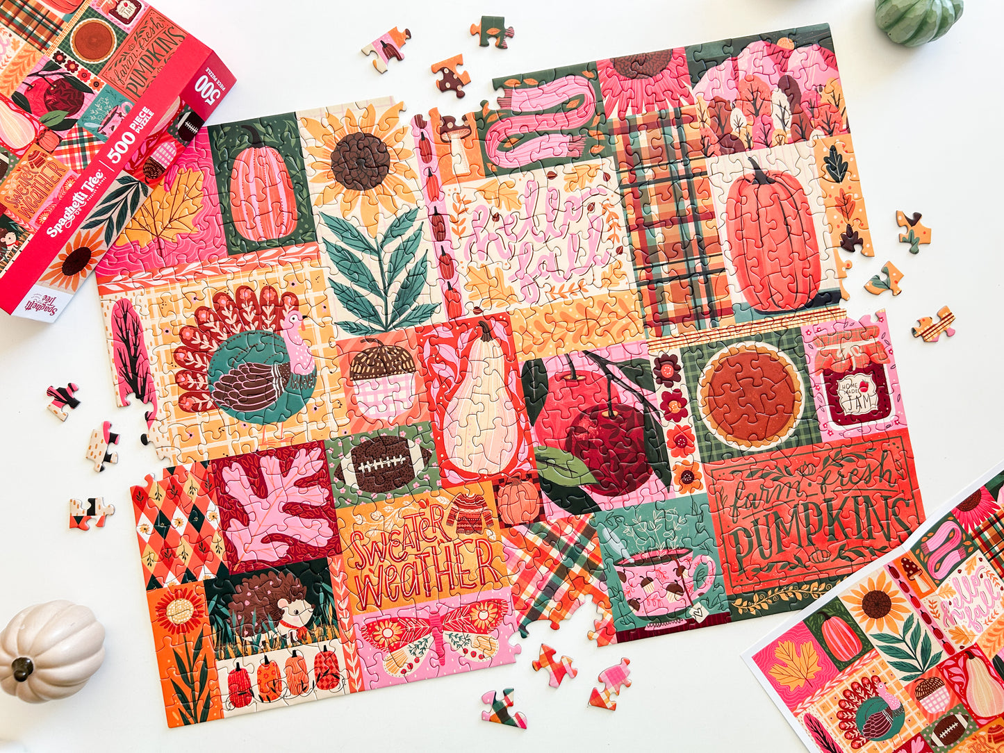 Sweater Weather 500 Piece Fall Puzzle *DAMAGED BOX*