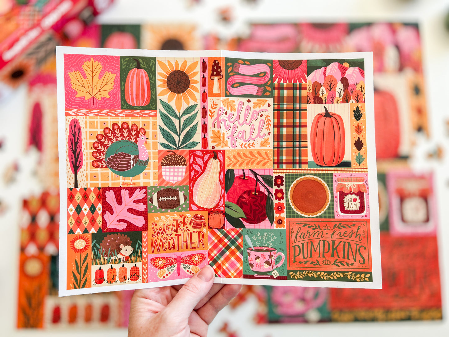 Sweater Weather 500 Piece Fall Puzzle *DAMAGED BOX*
