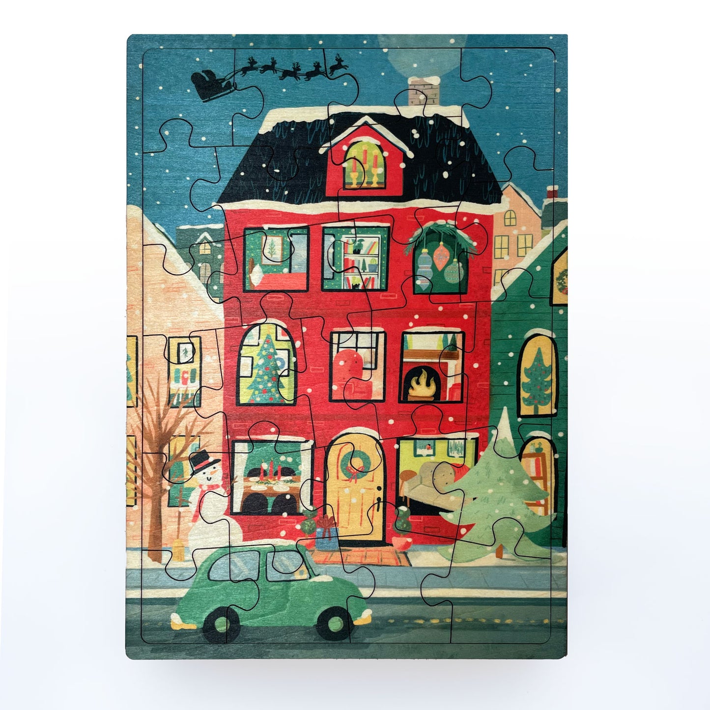 Holiday Home 24 Pc Wood Puzzle