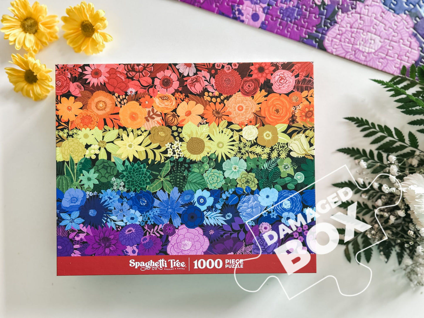 Rainbow Garden 1000 Pc Puzzle *DAMAGED BOX*