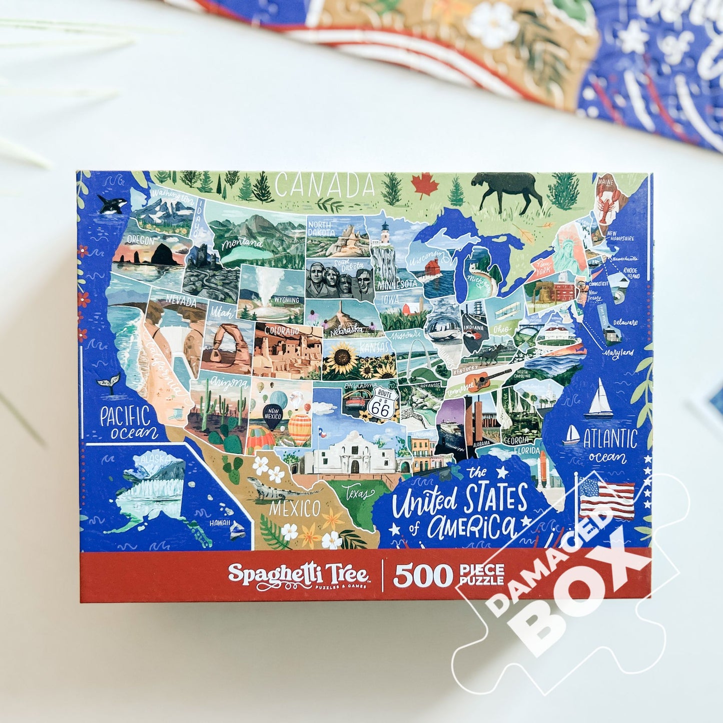 Nifty Fifty 500 Pc Puzzle *DAMAGED BOX*