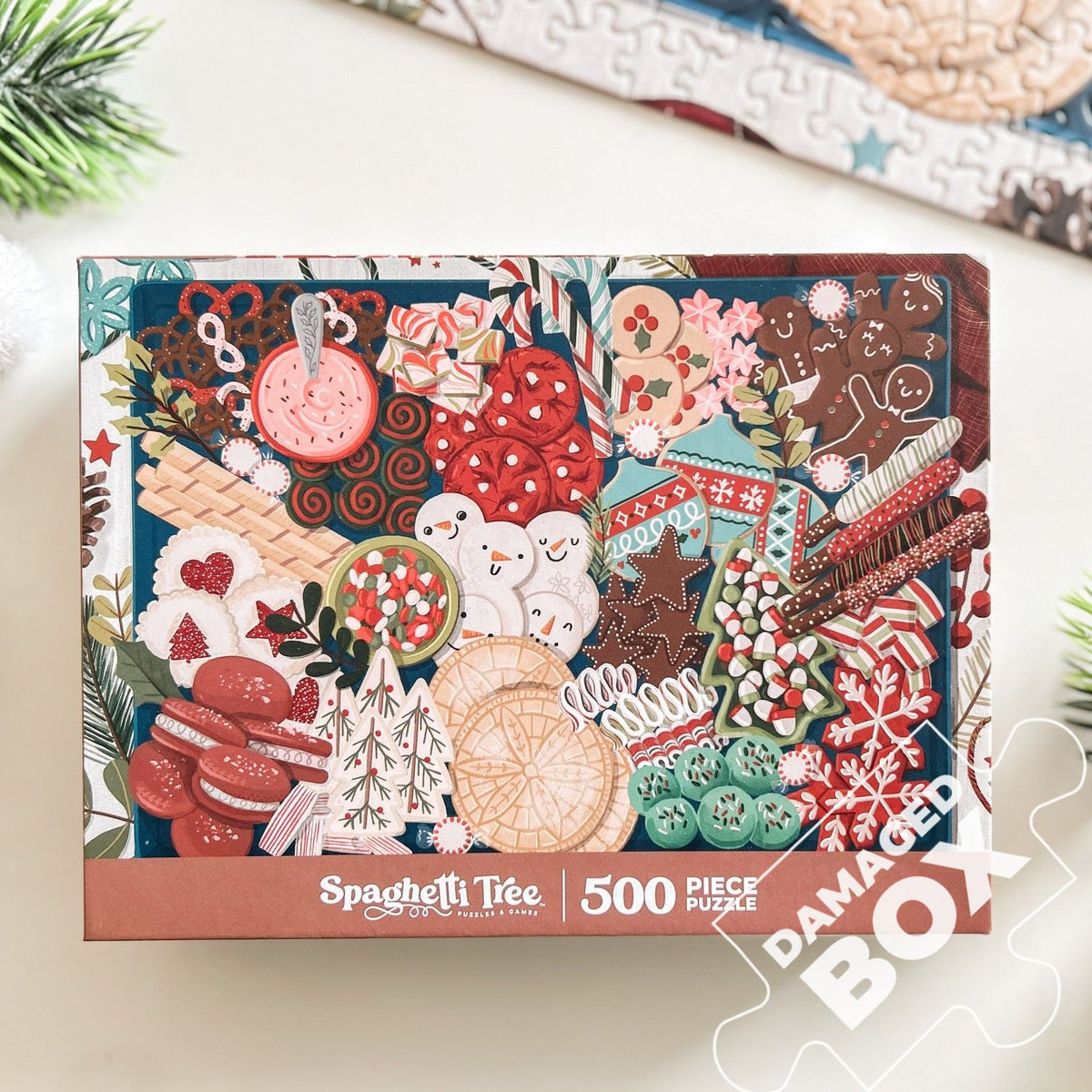 Christmas Cookies 500 Piece Puzzle *DAMAGED BOX*