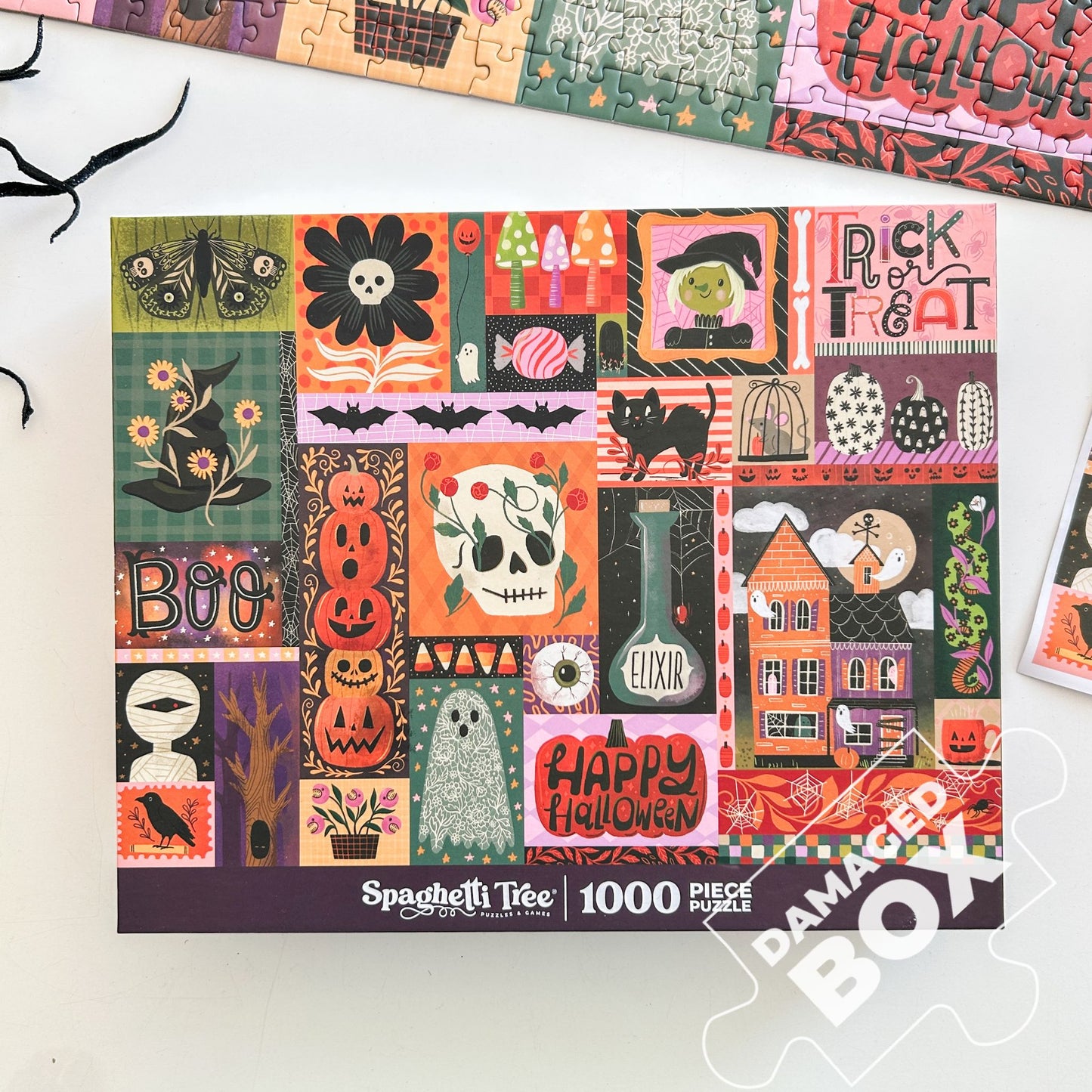 Happy Halloween 1000 Pc Puzzle *DAMAGED BOX*