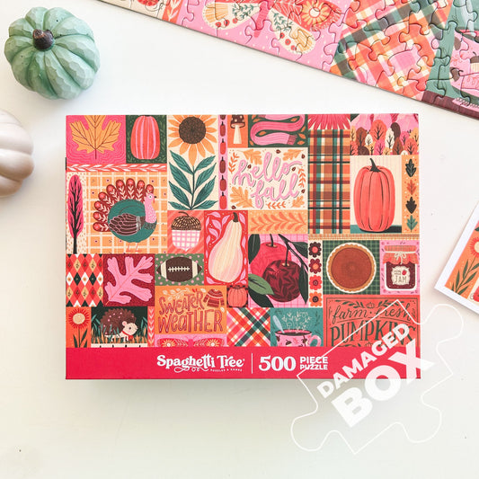 Sweater Weather 500 Piece Fall Puzzle *DAMAGED BOX*