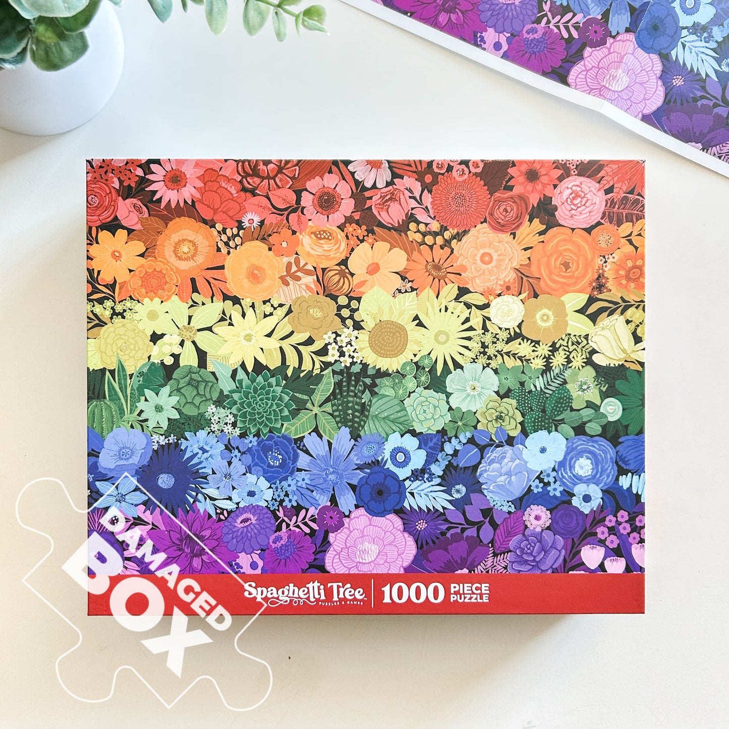Rainbow Garden 1000 Pc Puzzle *DAMAGED BOX*